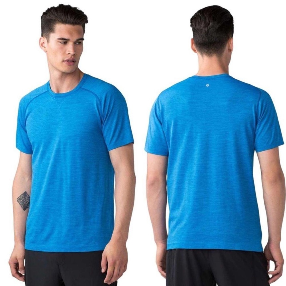 Lululemon Men's Blue Athletic Shirt